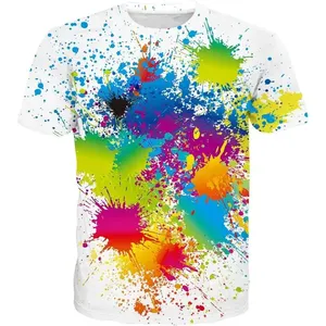T-shirt décontracté pour homme, sublimation numérique, 100% coton, 220g, manches courtes, imprimé sur toute la surface - Product Image 2