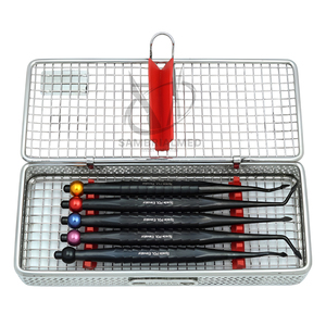 Sambrialmed International Proximator Luxating Elevators Spade PDL, Juego de 5 Piezas en Caja, Recubrimiento de Titanio Negro, SI-44-428, Certificado CE - Product Image 1