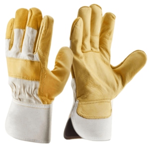 Guantes de Seguridad de Cuero de Grano de Búfalo de Alto Rendimiento, Protección de Manos Industrial Cómoda para la Construcción y el Hogar - Product Image 1