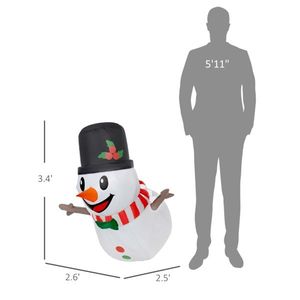 Christmas Snowman Inflatable Outdoor Holiday Yard Decorations Festive Christmas Decor for Your Home or Garden - Product Image 3