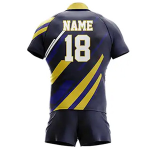 Nouveauté 2025 Ensemble d'uniformes de rugby entièrement imprimés pour hommes, respirant, antibactérien, séchage rapide, vêtements de sport de qualité supérieure - Product Image 2