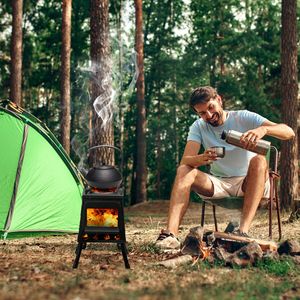 Stufa da Campeggio Pieghevole Personalizzabile a Legna per Cucina all'Aperto e Viaggi - Product Image 2