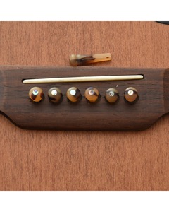 Chevilles de pont de guitare rondes polies, modernes, rustiques et écologiques en résine, fabriquées à la main par ILAHI, 100 % résine de haute qualité ICORGP- - Product Image 1
