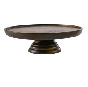 Tableware Decorative Handcrafted Wooden <b>Cake</b> <b>Stand</b> Luxurious Wooden Rounded Top Display <b>Cake</b> <b>Stand</b> With Golden <b>Stand</b> - Product Image 3