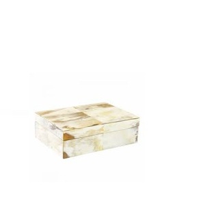 Cubo para Hielo de Cuerno de Búfalo con Incrustaciones de Cuerno Natural Metálico de Calidad, Caja y Cubo para Hielo de Cuerno de Vaca, Más Vendido - Product Image 3