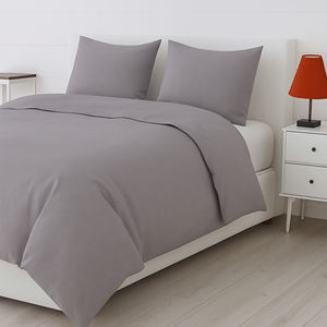 Drap de lit en bambou gris brumeux de qualité supérieure 300 TC pour une chambre et une chambre d'hôtes écologiques, confort optimal à prix de gros - Product Image 2