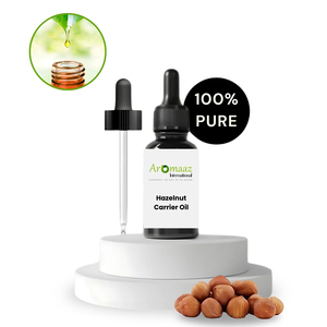 AROMAAZ INTERNATIONAL Pure <b>Hazelnut</b> Carrier Oil-Essential Oils Private Packaging for Skin Hydration & Moisturizing - Product Image 2