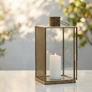 Wholesale Modern Iron Brass Metal Candle Holder Lantern with Mesh Design for Home <b>Decoration</b> Christmas & Easter - Product Image 1