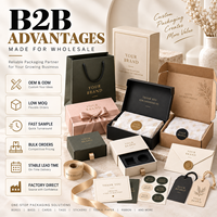 Set Completo di Imballaggi Personalizzati per Piccole Imprese: Scatole di Carta, Sacchetti Shopping, Carta Velina, Cartellini Pendenti - Vendita all'Ingrosso