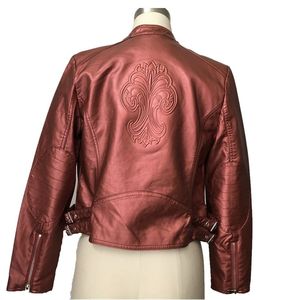 Custom Design Women's Crop Top <b>Short</b> <b>Leather</b> Jacket Custom Logo High Quality Breathable Cow Skin <b>Leather</b> Vintage Slim Fitted - Product Image 5