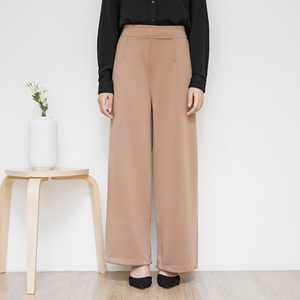 Pantalones Jogger Básicos de Crepé para Mujer, Cintura Alta, Casuales, con Cintura Elástica, Transpirables, con Patrón Sólido, para la Temporada de Primavera - Product Image 6