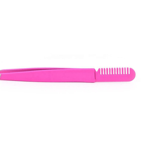 Premium Luxury 2 1 Comb Tweezer Eyebrow Shaping <b>Tool</b> Stainless Steel <b>Pointed</b> Comfortable Handle Precision Hair <b>Removal</b> Tweezer - Product Image 5