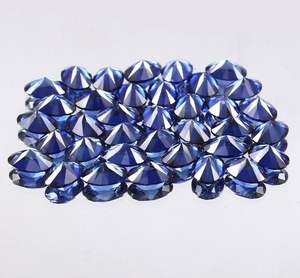 พลอยแซฟไฟร์สีน้ำเงินรอยัลทรงรี ผลิตในห้องปฏิบัติการ ผ่านการอบความร้อน สำหรับทำแหวน DIY และงานประดิษฐ์อัญมณี - Product Image 3