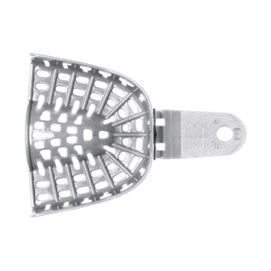 Bandeja de Impresión Dental Superior Perforada de Acero Inoxidable Azicon, Reutilizable y Autoclavable, para Alginato Maxilar - Product Image 4