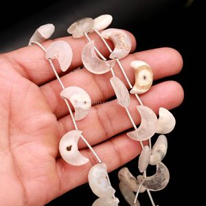Cuentas de Cuarzo Solar Natural en Forma de Luna, 15MM 16MM, Cuentas de Piedras Preciosas Talladas a Mano, Cuentas de Luna Creciente, Hilos de 8 Pulgadas al por Mayor - Product Image 1