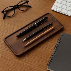 Bandejas de madera multiusos individuales, bandeja de madera de haya hecha a mano para joyería, cocina, plato decorativo con seguridad - Product Image 2