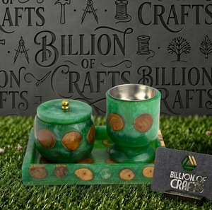 Ensemble cadeau de luxe en bois fait main pour brûleur d'encens Bakhoor et boîte à Oud en résine, idéal pour la décoration islamique de la maison pour l'Aïd et le Ramadan - Product Image 4