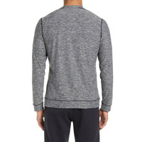 T-shirt décontracté pour homme fabriqué en usine, col rond, extensible dans les 4 sens, 100 % coton jersey, manches longues, couleur unie, séchage rapide, écologique, haute qualité