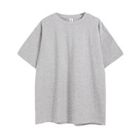 T-shirt en coton tricoté pour homme, coupe ample, couleur unie, manches courtes, col rond, décontracté, teinture unie, longueur normale, séchage rapide, respirant