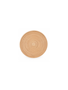 Mesa de centro redonda moderna de ratán, hecha a mano, minimalista, para sala de estar, acabado natural, para uso en interiores. - Product Image 3