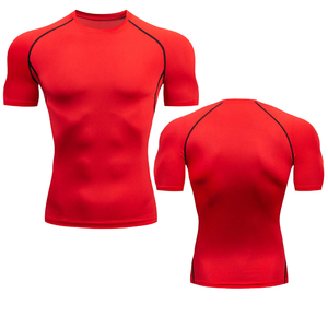 2026 <b>Compression</b> Shirt <b>Short</b> Sleeves Men Oversize Gym T Shirt Breathable Muscle Running Quick Dry Fit Sports Wear Leisure - Product Image 6