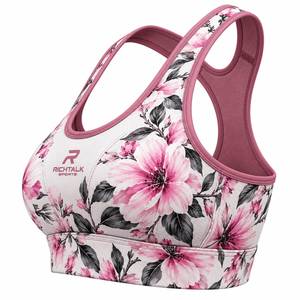 Sujetador deportivo de sublimación para mujer, el más vendido, de bajo precio, de secado rápido, transpirable, al por mayor, de alta calidad, con logo frontal, espalda cruzada, soporte medio - Product Image 3
