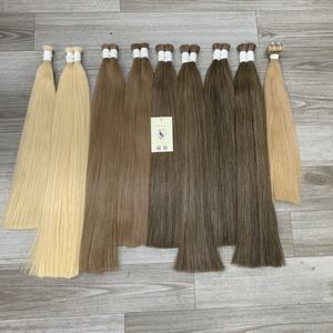 Alta calidad doble dibujado pelo virgen vietnamita recto Rubio resaltar onda Natural suelta estilos de onda profunda cabello humano a granel - Product Image 4
