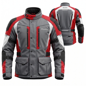 Traje Impermeable para Hombre, Chaqueta de Motocicleta Transpirable de Cordura, Resistente al Viento, Diseño Personalizado con Logotipo, Chaqueta de Carreras para Motociclistas, para Todas las Estaciones - Product Image 1