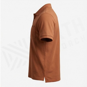 Men's Solid Color Short Sleeve <b>Polo</b> <b>Shirt</b> <b>With</b> Chest <b>Pocket</b> Casual Woven Oxford Fabric Regular Fit - Product Image 3