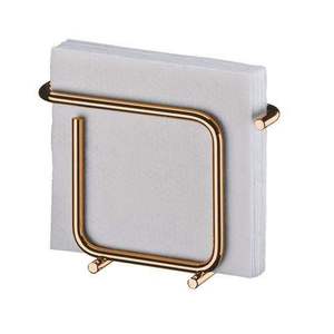 Porte-serviettes vintage en métal, support doré pour mouchoirs, organiseur de bureau pour la maison et le bureau - Product Image 3
