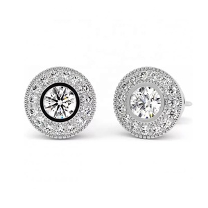 Orecchini a Spirale con Chiusura a Pressione in Titanio F136 e Moissanite, Design Unico, Personalizzabili, Vendita all'Ingrosso - Product Image 4