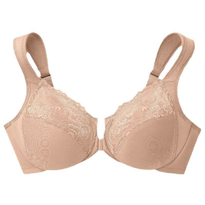 Sujetador de encaje con cierre frontal para mujer, sin aros, con cierre de gancho y ojo, ropa interior cómoda para el día a día - Product Image 2