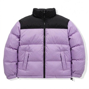 Chaqueta acolchada de invierno para hombre, de alta calidad, con cremallera larga, cuello alto, cálida, informal, holgada, para uso diario al aire libre. - Product Image 1