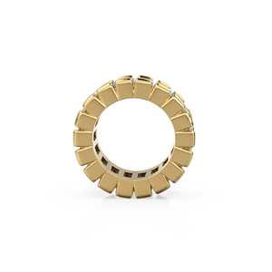 Cuentas de Oro de 14k con Zafiro Azul Baguette / Cuentas de Zafiro Rondelle / Cuentas Europeas de Zafiro / Adorno de Zafiro en Oro Sólido - Product Image 5