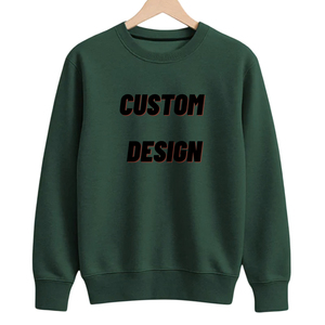 Sweat-shirt imprimé personnalisé à col rond en coton molletonné pour homme, manches longues, jersey décontracté - Product Image 1