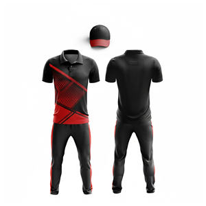 Uniforme de cricket personnalisé par sublimation pour les clubs |   Tenue complète d'équipe de cricket pour hommes, femmes et jeunes : polo et pantalon - Product Image 1