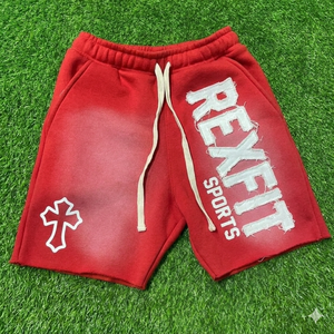Shorts de sport REXFIT SPORTS, design streetwear, séchage rapide, légers, taille élastique avec cordon de serrage, haute qualité. - Product Image 6