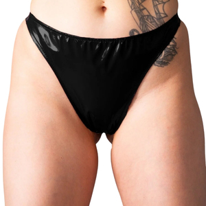 กางเกงในผู้หญิงสีแดงแบบ Thong เอวต่ำ ไร้รอยต่อ บางเฉียบ เซ็กซี่ สีพื้น ผ้าถัก ผสมสแปนเด็กซ์และไนลอน - Product Image 3