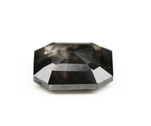 Diamant de laboratoire unique taille émeraude 2,30 carats, percé au laser, diamant de laboratoire octogonal taille sel et poivre sur mesure pour bijoux - Product Image 5