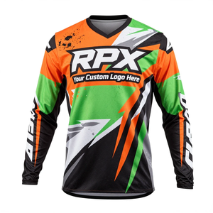Jersey de Ciclismo Transpirable de Secado Rápido con Logotipo Personalizado para Invierno, Jersey de Motocross con Diseño Personalizado - Product Image 2