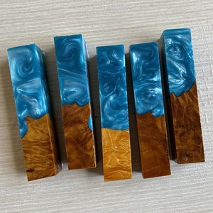 SAZ ENTERPRISES Manche de couteau en résine et bois personnalisé – Manche à motif unique pour couteaux de cuisine et de chasse - Product Image 5