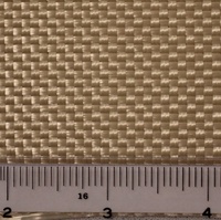 Tissu taffetas en fibre de Vectran 100% laminé TPU, style uni, léger, résistant aux coupures, jaune, pour doublure et revêtement d'hydravions