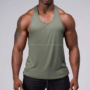 Débardeurs de sport respirants personnalisés pour hommes, design musculaire, streetwear, débardeur de sport sans manches pour la salle de sport, la course à pied, la mode masculine - Product Image 2