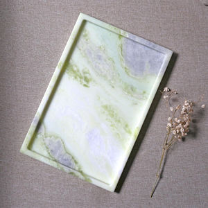 Bandejas Decorativas de Lujo con Diseño de Conchas de Ónix Natural, Acabado Superficial Antiguo, para Cocina y Sala de Estar - Product Image 2