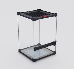 Stapelbares Glas-Reptilien-<span class=keywords><strong>Terrarium</strong></span> mit Vivarium mit Netz oberseite vorne oder oben für Arbor eal Reptilien und Amphibien-Glastank - Product Image 1