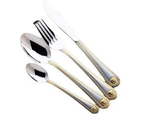 Suministro de utensilios de cocina Juego de cubiertos único Cubiertos de metal de acero inoxidable Cubiertos para hotel y restaurante Catering usado - Product Image 1