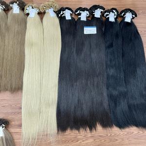 100% matière première naturelle kératine cheveux pointe plate luxe vietnamien Extensions de cheveux vague Style faisceaux de cheveux humains - Product Image 5