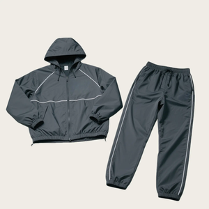 Ensemble de survêtement coupe-vent d'hiver pour hommes, vêtements de sport athlétiques, veste et pantalon coupe-vent pour entraînement professionnel, design personnalisé - Product Image 1