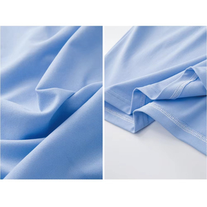 Polo de Punto Personalizado para Hombre, Manga Larga, Color Azul Claro, Corte Regular, Transpirable, de Algodón - Product Image 5