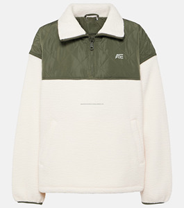 Vente en gros de vestes en polaire sherpa color block pour femmes, sweat-shirt à capuche matelassé pour l'extérieur - Product Image 4